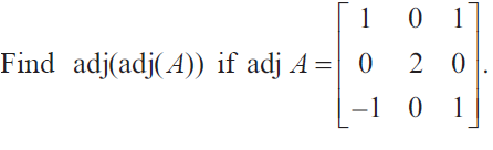 matrix adjoint formula