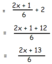 Expressing as a Single Fraction