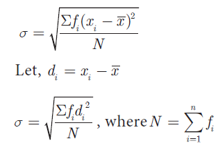Standard deviation formula