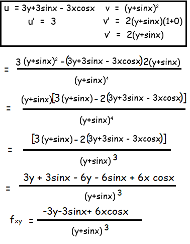 Find Fxy And Fyx Using Partial Derivative Of A Function