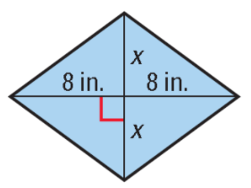 Practice Problems on Finding Area of Rhombus