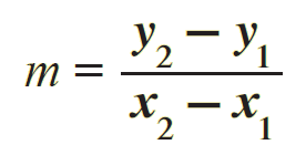 Rise over run formula