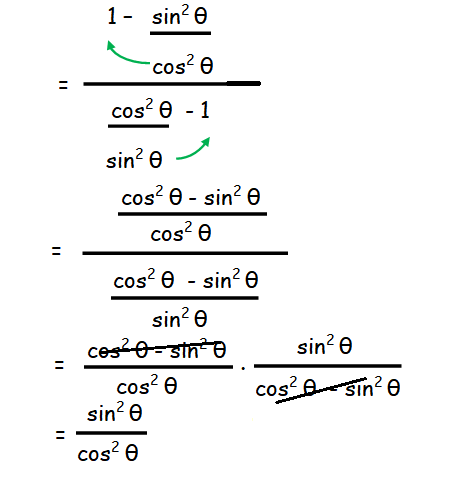 identities proving trigonometric theta