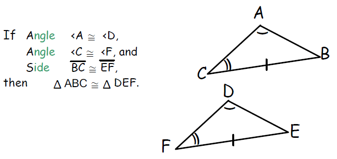 Angle Angle Side Congruence Postulate 4336