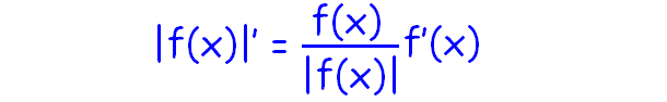 Derivative Of Absolute Value Function