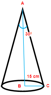 curved surface area of cone