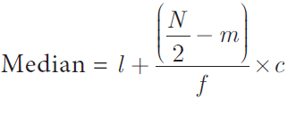 Finding Median For Grouped Data