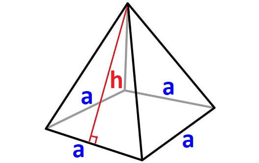 Прямоугольная пирамида чертеж